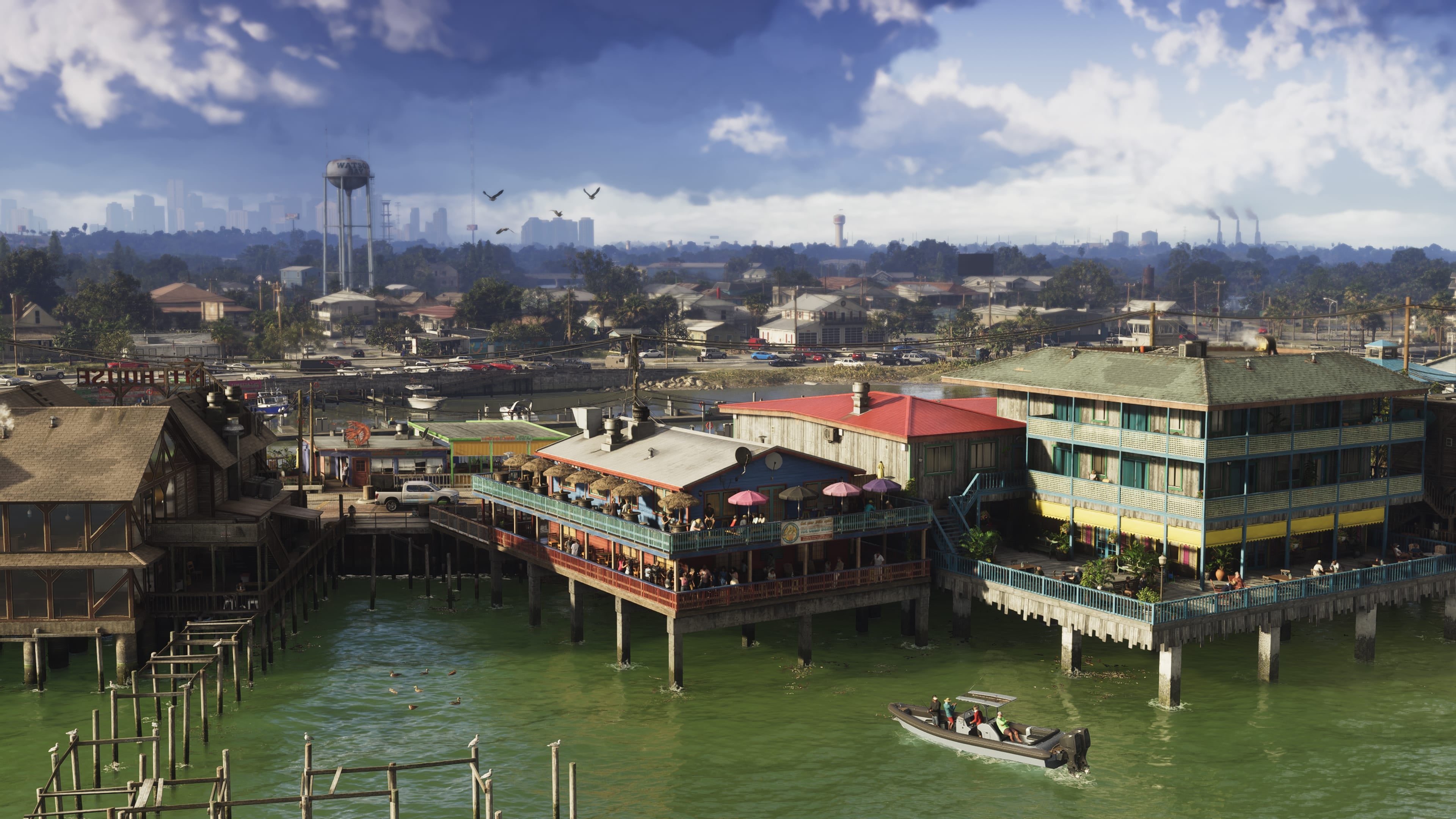 Official Rockstar GTA VI image depicting the Grassrivers wetlands